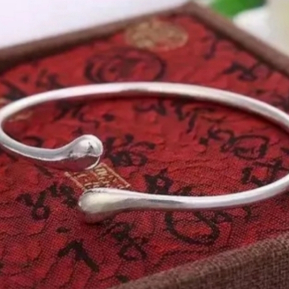 925 Sterling Silver Waterdrop Jewelry Set Bracelet Necklace Earrings Ring - Picture 3 of 16